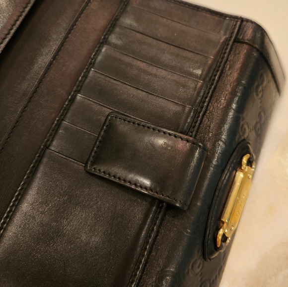 Gucci Guccissima Long Trifold snap Wallet in EUC. - Picture 8 of 16